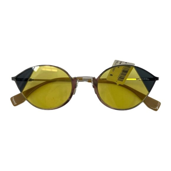 Fendi Accessories - Fendi Silver Cat Eye Sunglasses | Yellow Lens & New With Tags